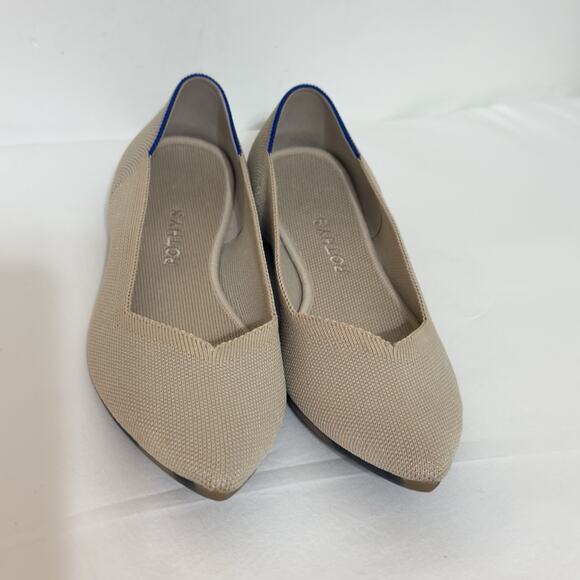 ROTHYS The Point Toe Ballet Flat Womens Size 10 Cream Business Casual Shoes - Picture 2 of 11